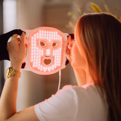 GlowClinic™ RadianceLift LED Mask (Roodlicht + NIR Infrarood)